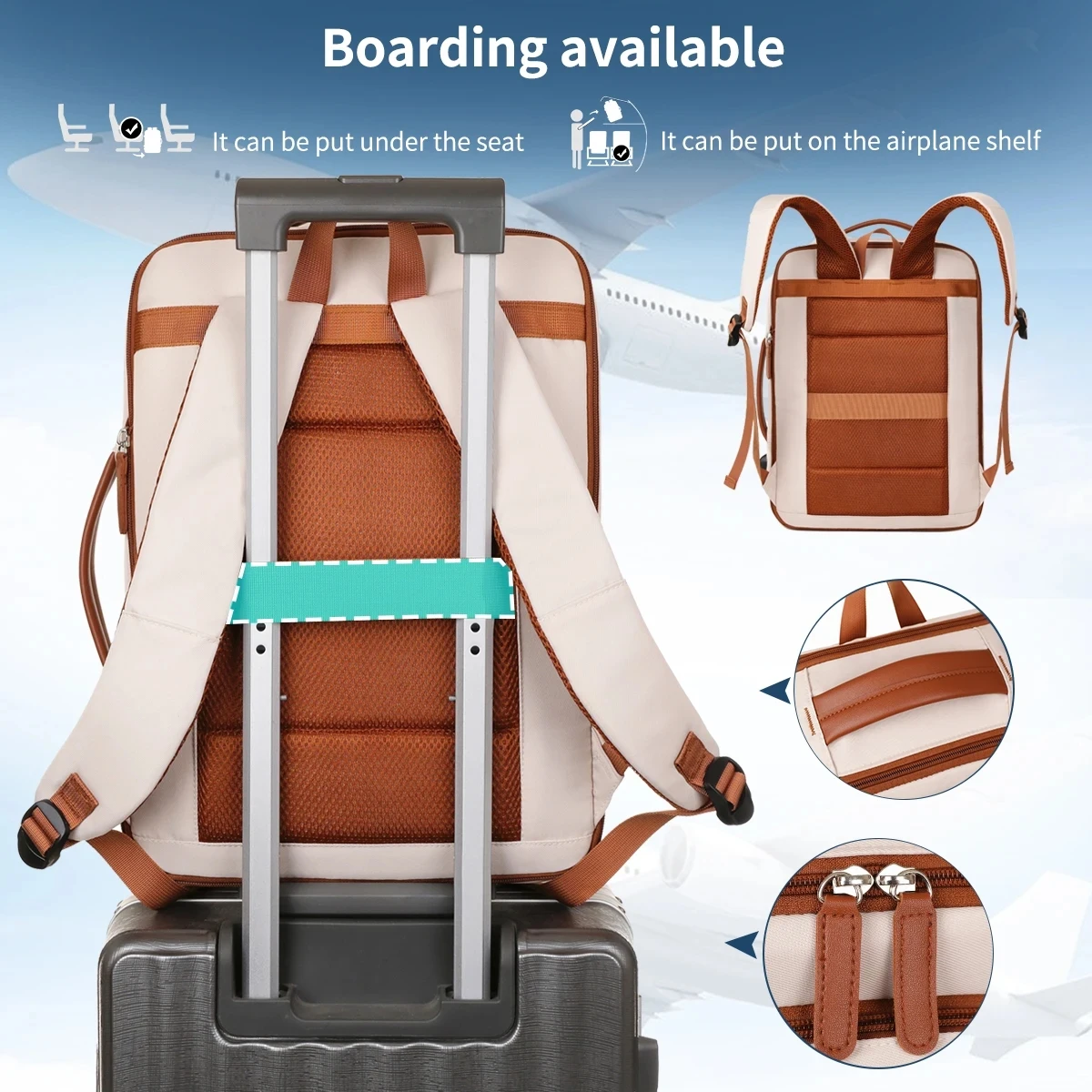 backpack or laptop bag airplane Business Trips Backpack Women and Men 15.6 Inch Laptop Bag With USB Large  Capacity Dry-Wet Separation Travel Airplane Backpacks