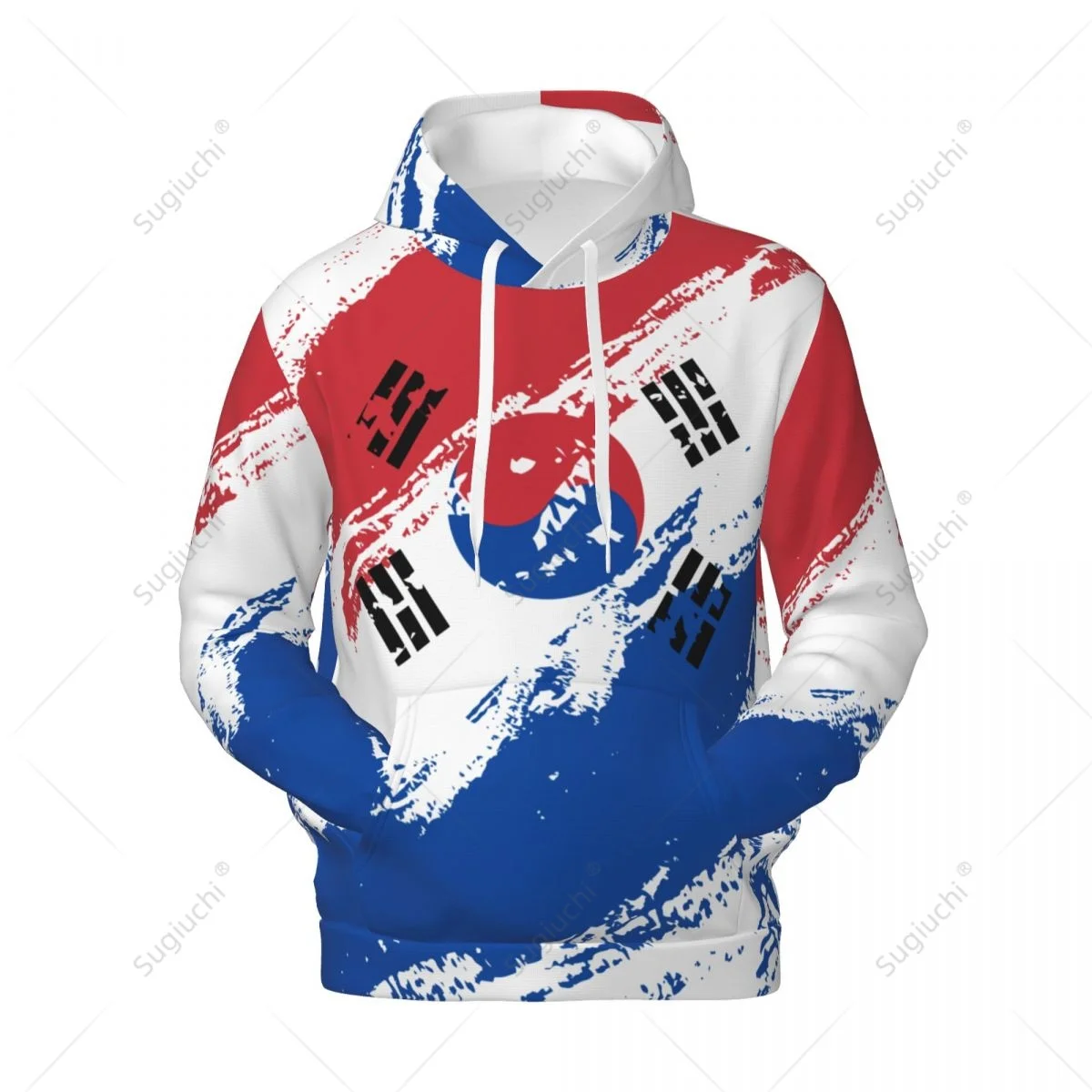 Unisex South Korea Flag Color Hoodie 3D Men Women Harajuku Sweatshirt Pullover Hoodies Polyester Casual