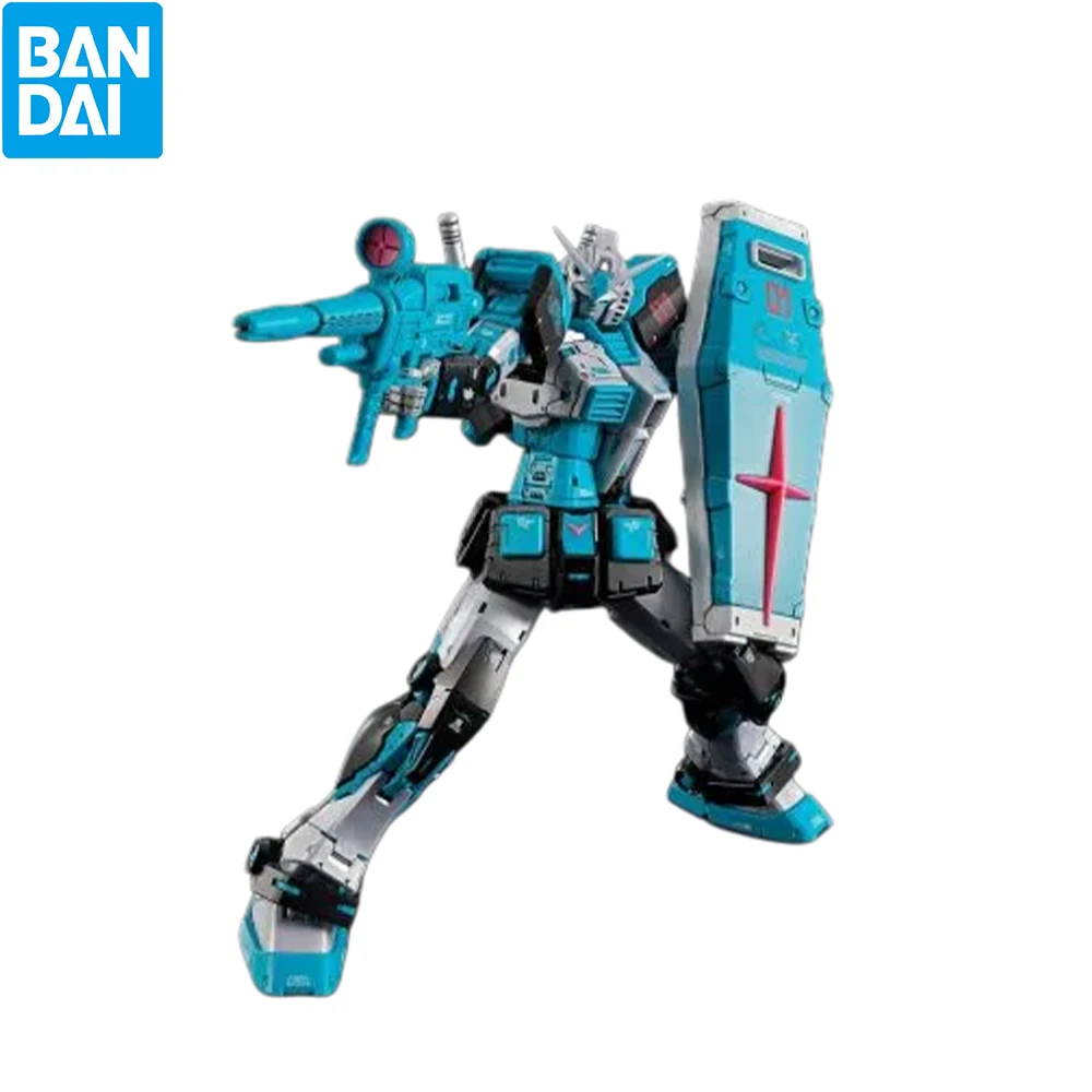 Bandai RG RX-78-2 Gundam Ver.2.0 Hatsune Miku Gunpla Plastic Model DIY Assemble Kit Anime Collectible Desktop Display Gift Toy