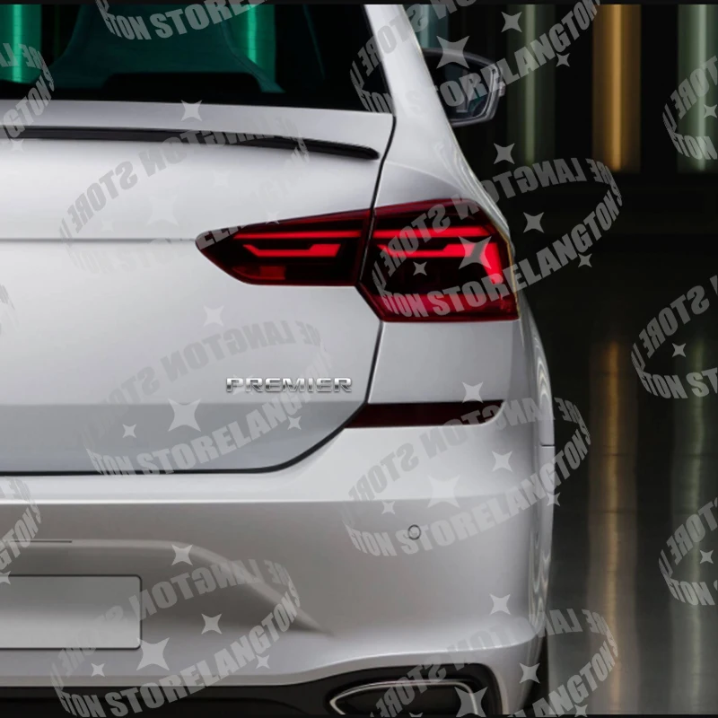 Metal Car Body Premier Letter Emblem 3D Sticker Tail Decals For Chevrolet Blazer Traverse Trailblazer Malibu Suburban Equinox