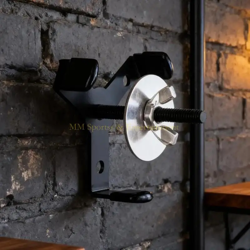 31BE Supporto per display moderno per casco da football, installazione a tre viti in metallo antiruggine