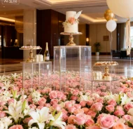 

5 шт./компл.) свадебные украшения, круглая подставка для торта, журнальный столик, акриловые золотые цилиндрические плинтусы для фонов для вечеринок qq269