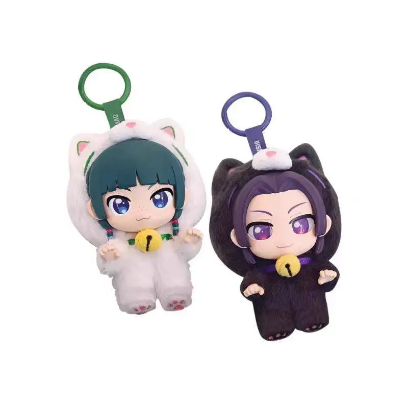 100% Sunrisepop The Apothecary Diaries Jinshi Cat Chaveiro de Vinil e Pelúcia Personagem de Anime Pingente de Bolsa Brinquedo Colecionável Pré-venda