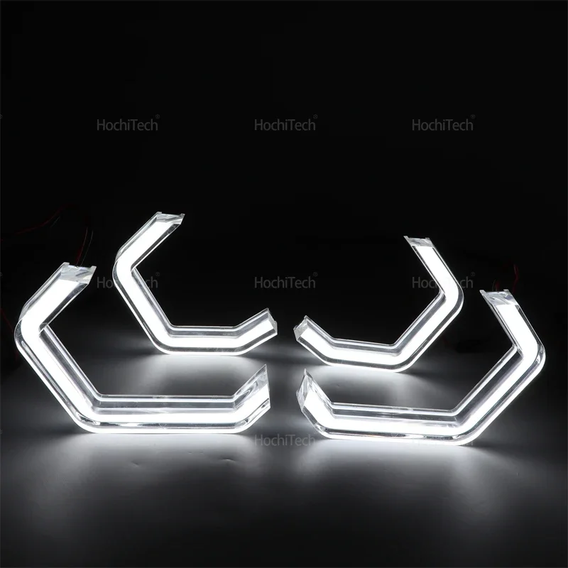 Crystal M4 Style LED Angel Eyes Bulb Ring Lemon Yellow Lamp DRL Styling Light for BMW E92 E93 Coupe Cabriolet M3 Pre LCI and LCI view 4