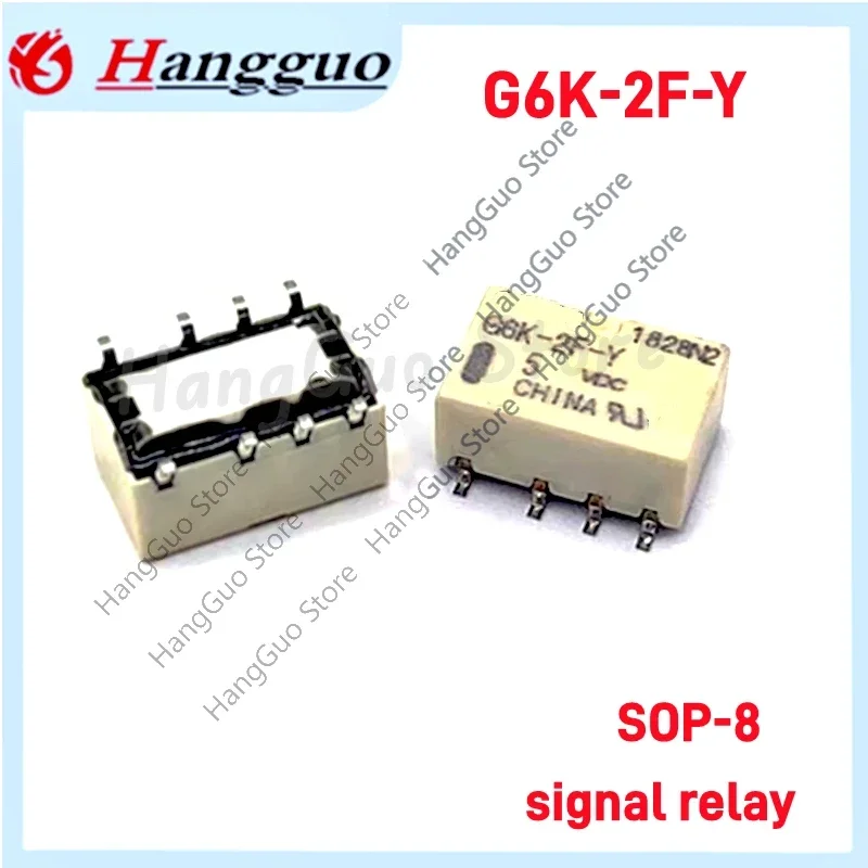 5PCS-10PCS/Lot New Original Signal Relay G6K-2F-Y-5VDC G6K-2F-Y-5 G6K-2F-Y G6K2FY G6K-2F G6K 2F 5VDC DC5V 5V SOP-8 signal relay