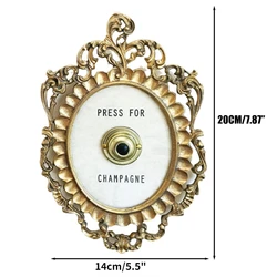 European Vintage Champagne Wine Doorbell Creative Tabletop Decoration Doorbell Decoration Wall Decor Campanello Champagne Vino