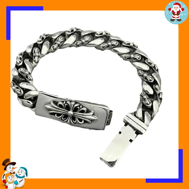 Chunky Cross Cuban-Link Bracelet — product information 4