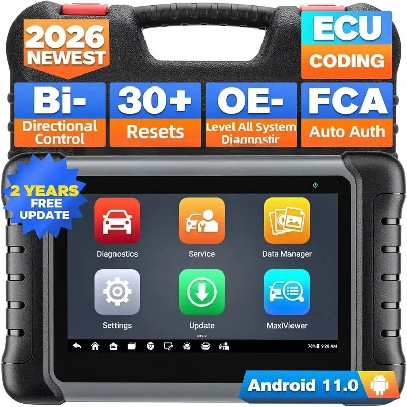 MaxiPRO MP808S Bidirectional Scan Tool 2026 2-Year Update Advanced ECU Coding Car Fitment Diagnostic