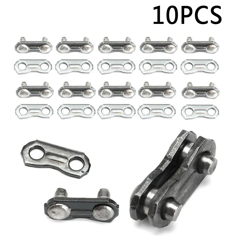10Pcs Stainless Steel Chainsaw Chain Joiners Link For Joinning 325 058 Chains Chainsaw Parts Garden Power Tools Accessries