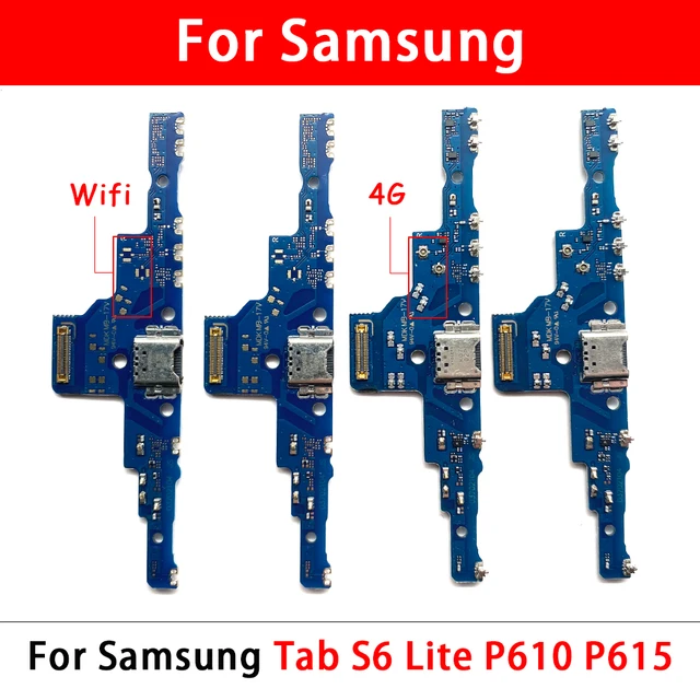 NOWY Port ładowania USB Mikrofon Złącze dokujące Płyta Flex Cable Części naprawcze do Samsung Tab S6 Lite P610 P615