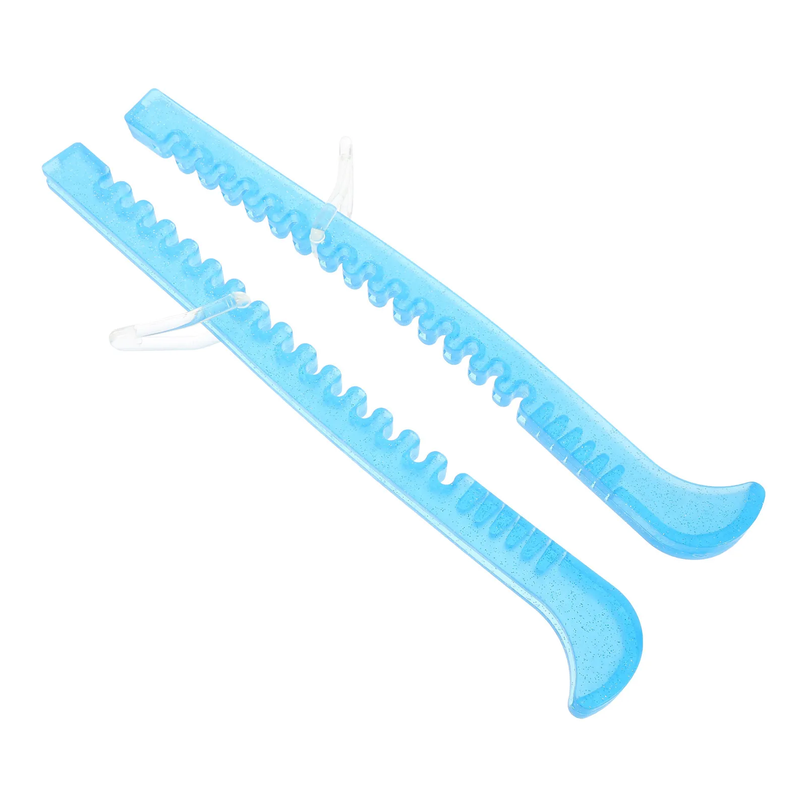 

1Set Ice Skate Guards Premium Skate Blades Protectors for Hockey Figure Skates Safe Silicone Plastic Construction Non-Deformable