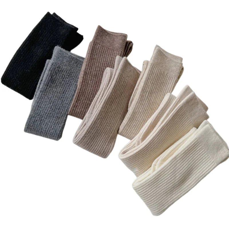 Cashmere Women Thigh Stocking Skinny Casual Over Knee-High Fluffy Female Long Knee Sock