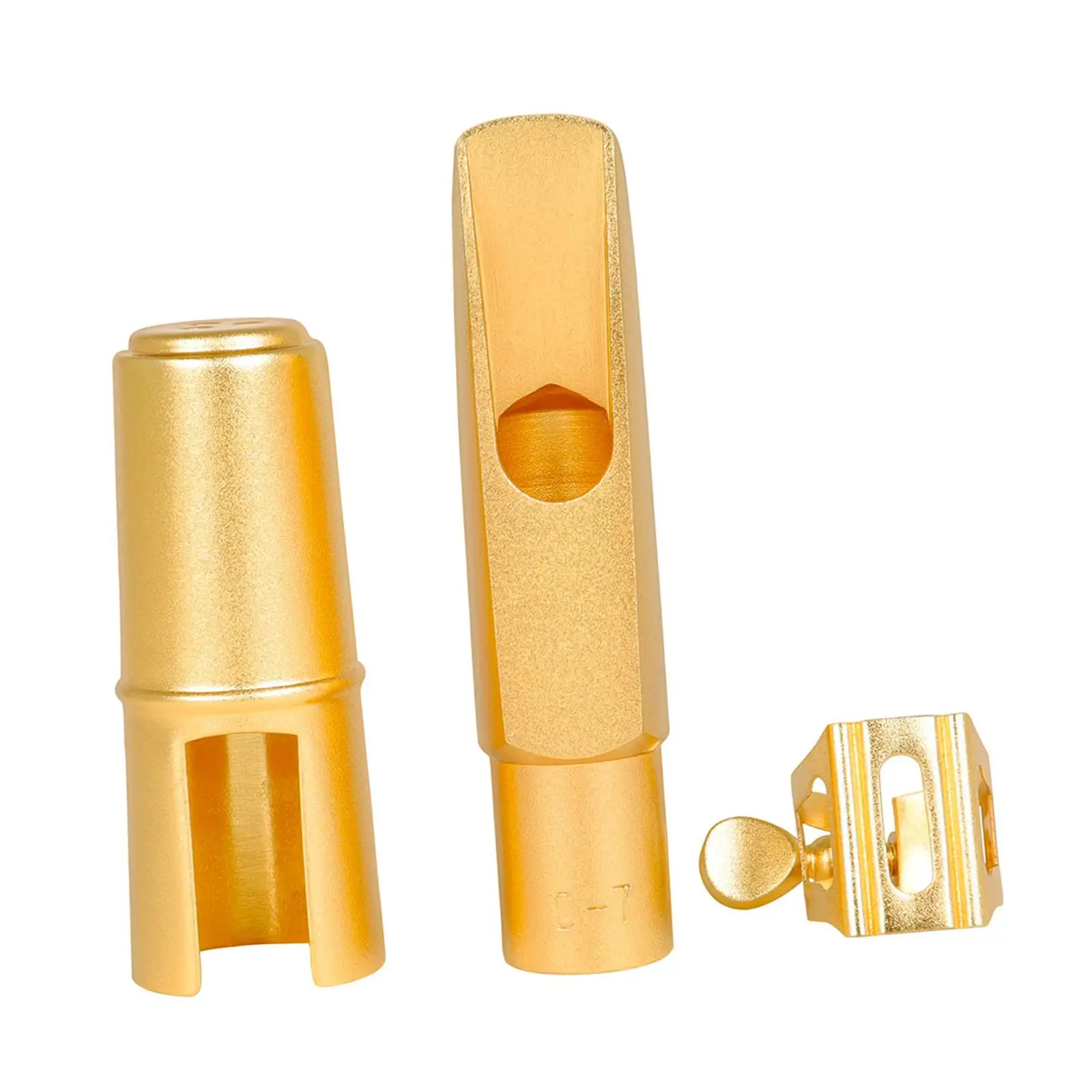 

Alto Sax Metal Mouthpiece Sax Ligatures Fastener with Ligature and Cap for Replacement Fitments