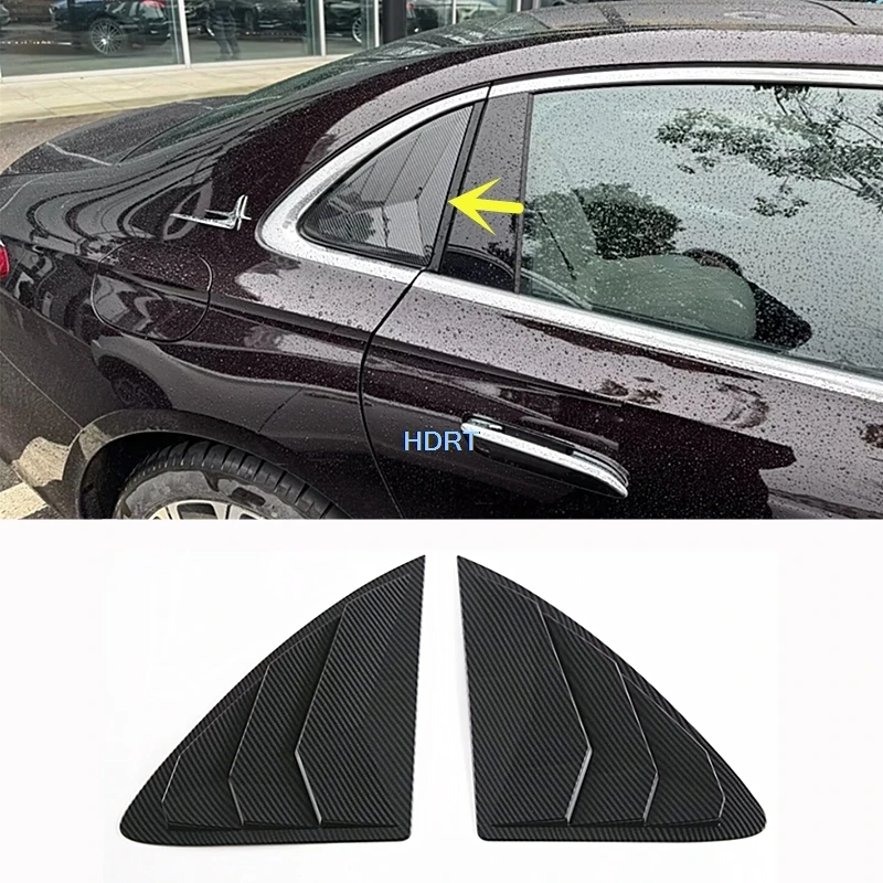 Rear Window Louver Panel Blind Cover Spoiler Trim For Mercedes-Benz E Class W214 2024 + Car Styling Accessories Exterior Sticker