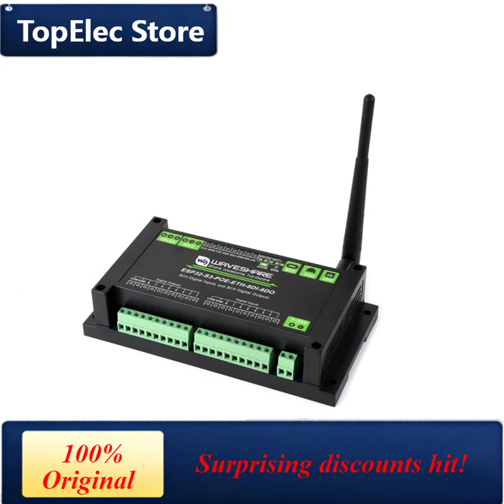 TopElec Industrial 6-Channel RP2350 Relay Module Onboard RS485 / Pico HAT interfaces With Multiple Isolation Protection Circuits