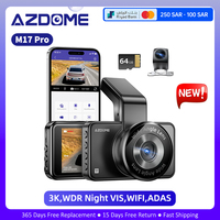 AZDOME 3K Dash Cam M17 Pro Car DVR 2K+1080P WIFI Car Camera ADAS Voice Control 24H Parking Monitor Support Rear Cam Night Vision