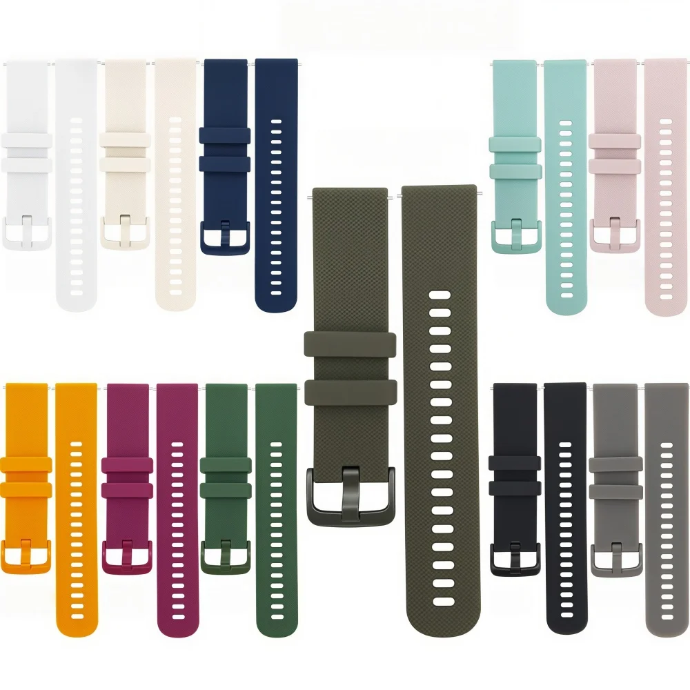 Silicone Quick Release Wristband 16mm-22mm Sports Watch Band Bracelet for Smartwatch Replacement Straps Adjustable Width 18mm 20 view 2