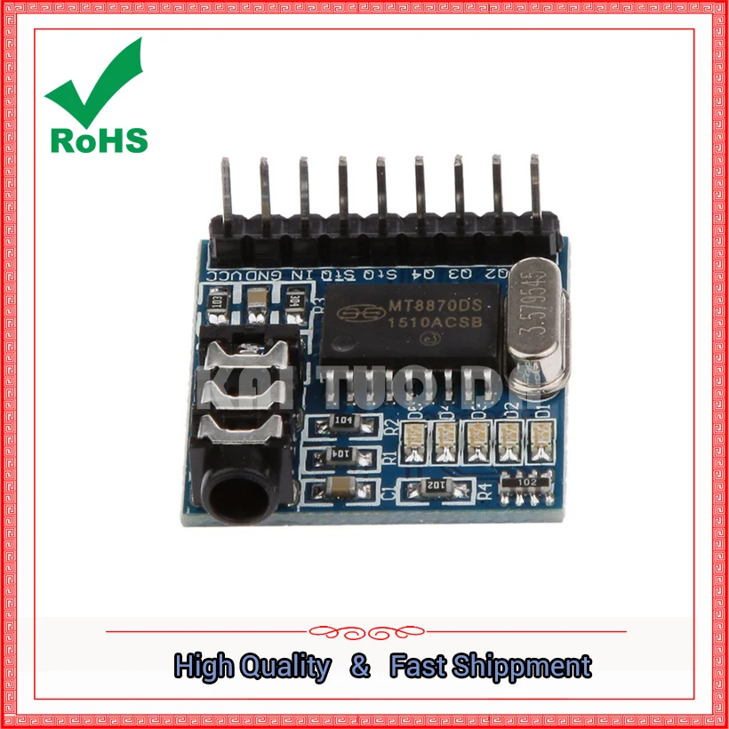 XM-61 MT8870 Модуль декодирования голоса DTMF Плата телефонного модуля