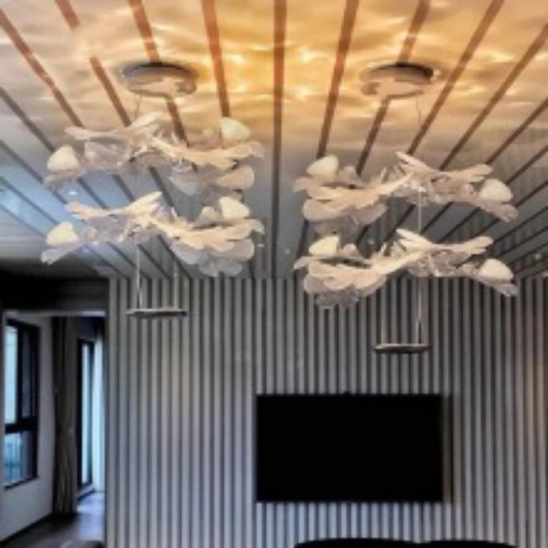 

Modern LED Pendant Lamp Designer Living Room Bedroom Creative Hotel Villa Model Dining Room Artistic Suspended Light Fixture