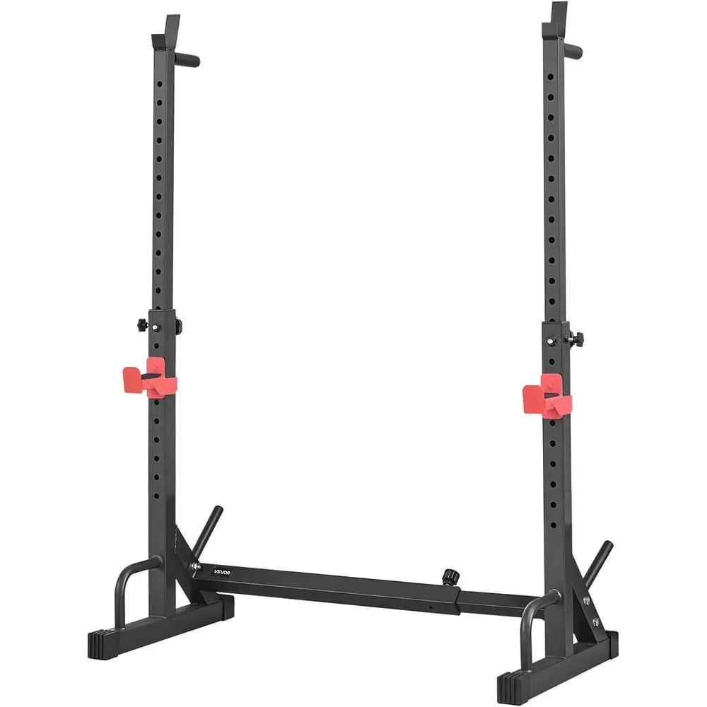 

Adjustable Power Cage Squat Rack,Home Strength Training Equipment with Bar Storage&J-Hooks, 550LBS for Squat Bench Press Lifting