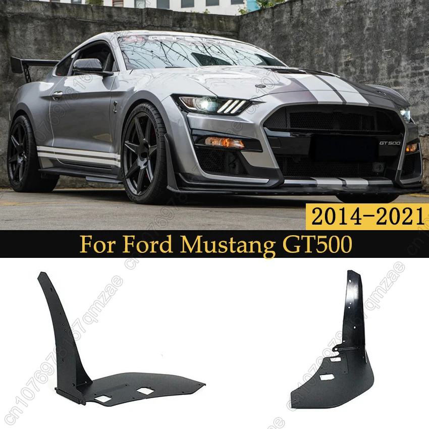 

Front Side Corner Winglet For Ford Mustang GT500 2014-2021 A Pair of Front Bumper Corner Spoiler Black Prevent Collision Kits