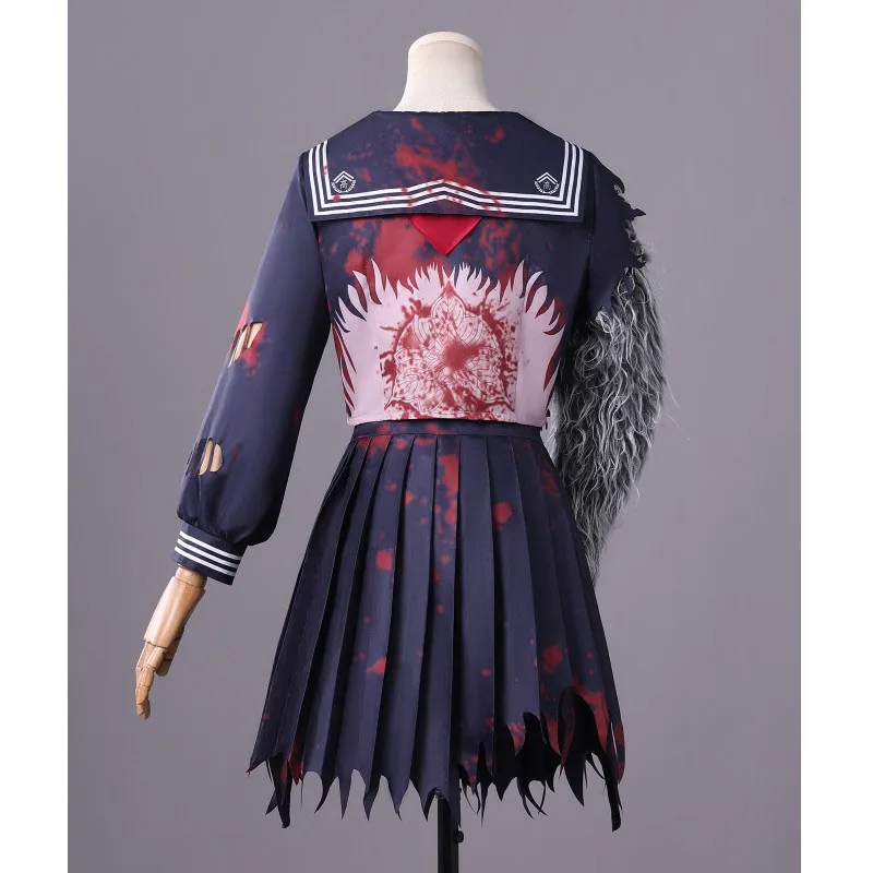 أزياء الهالوين Shimizu Hinako لعام 2026 والشعر المستعار الصامت هيل f زي البحارة الرئيسي للسيدات فستان Fox Hinako التالف JK الموحد