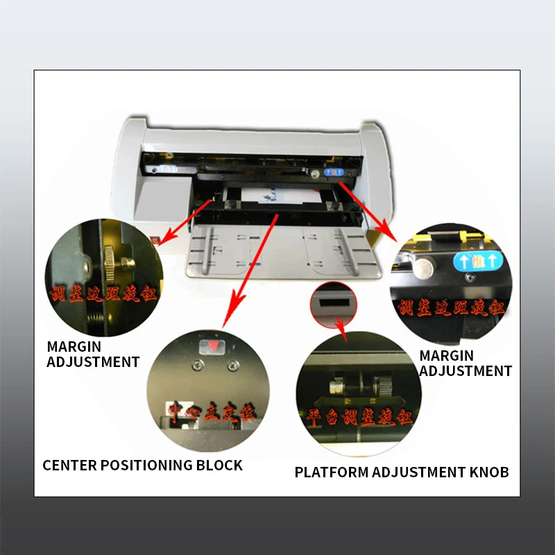 A4 Semi-automatic Business Card Cutting machine SSB-001 Self-sharpening Knife Anti-bevel 90*54mm Business Card Cutting machine