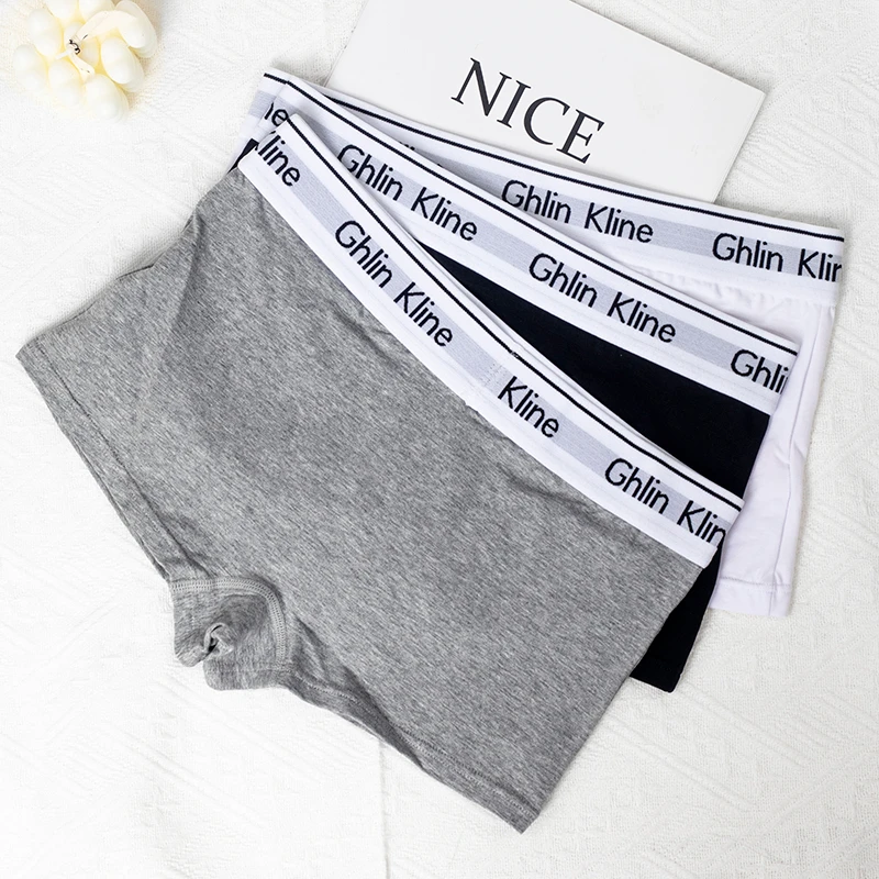 S-XL Unisex Boxer Underwear Women Couple Sports Shorts Cotton 100% Yoga Panty For Female Underpants