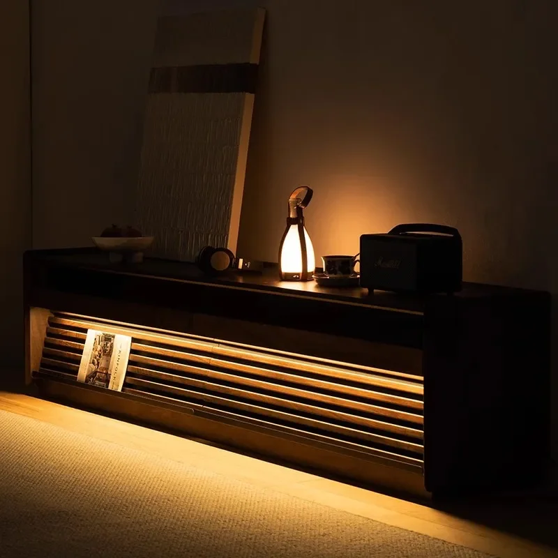 

Floating Modern TV Stand Entertainment Center Electric Fireplace Wood Console Storage Cabinet Design Szafka Pod Telewizor