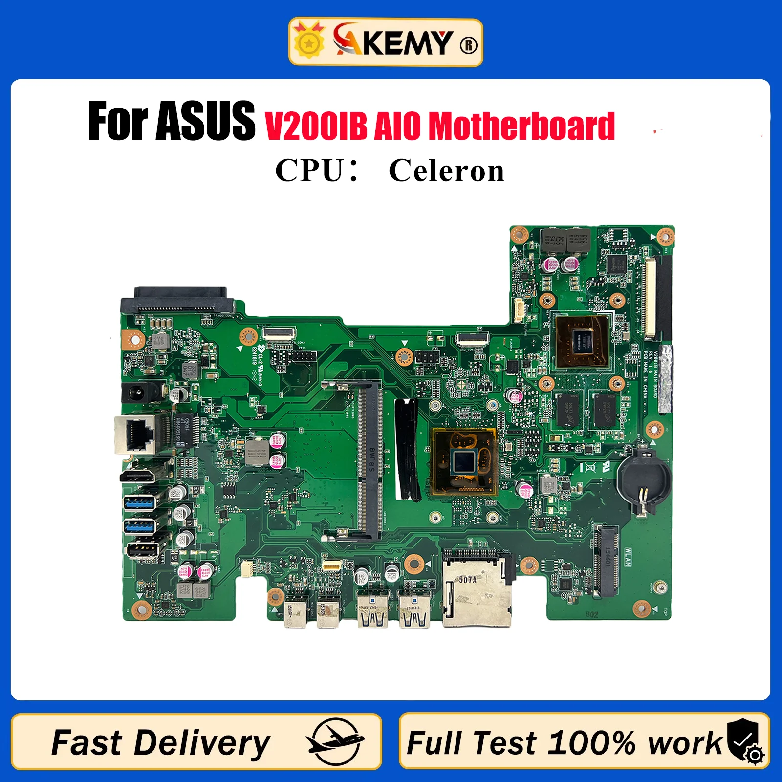 

Материнская плата V200IB для ASUS Vivo AiO V200I V200IB, материнская плата с процессором Celeron, 100% тестирование, ОК, быстрая доставка, высокое качество