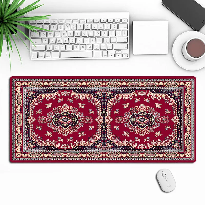 لوحة الماوس الفارسية كبيرة Xxl سجادة مكتب كبيرة عدم الانزلاق ماوس الحصير ألعاب البساط مكتب الملحقات منصات مكتب الكمبيوتر لوحة ماوس الألعاب #5