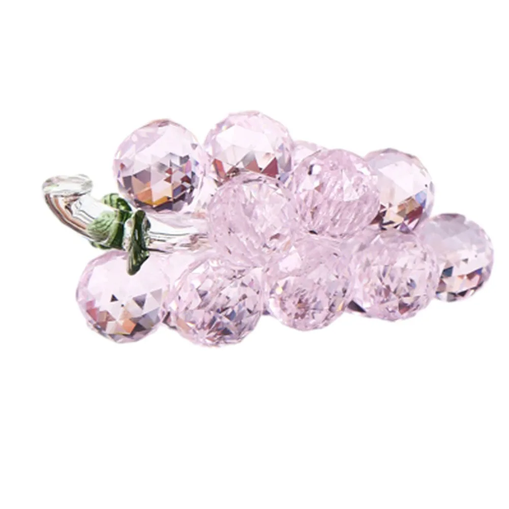 Decorative For Crystal Ornament Handcrafted for Wedding with Grape Harvest and Lattice Cabinet Motif