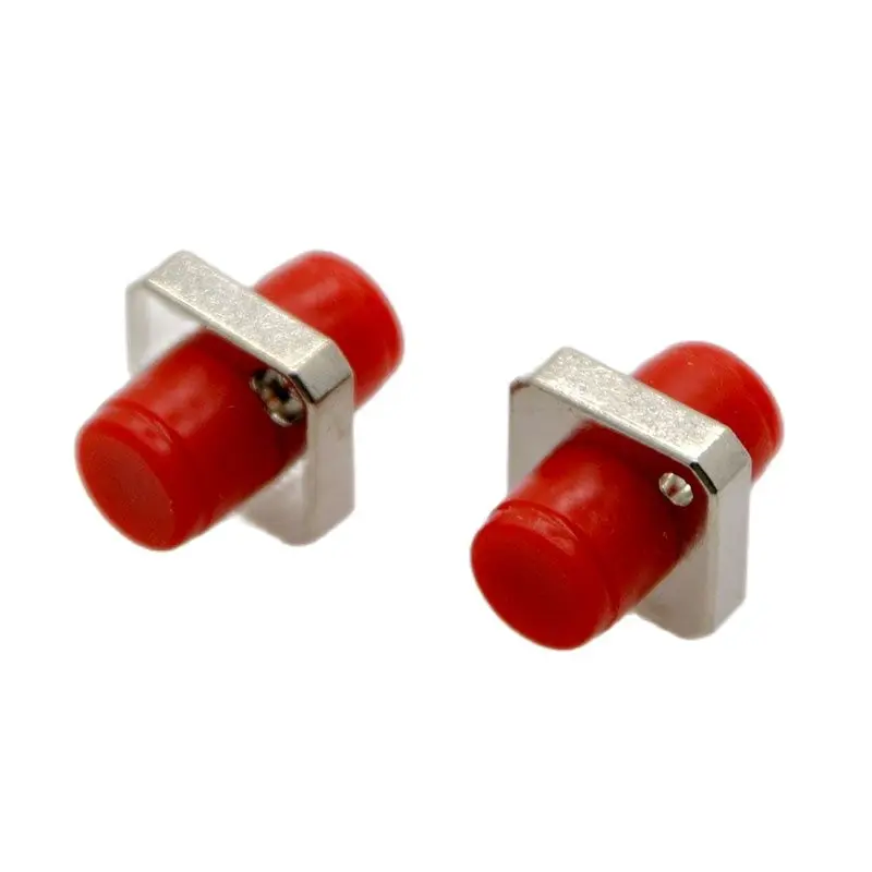 GONGFENG 10PCS Optical Fiber Connector Adapter FC/PC, FC/APC Zinc Alloy Square Coupler Flange  Special Wholesale