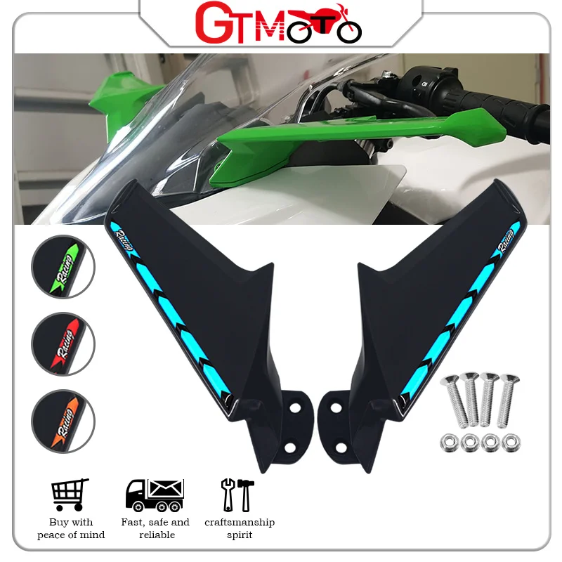 

For S1000RR S 1000RR 2009-2015 2016 2017 2018 Motorcycle ABS Rearview Mirror fixed wing Front Side Wind Flow Fixed Wing s1000rr