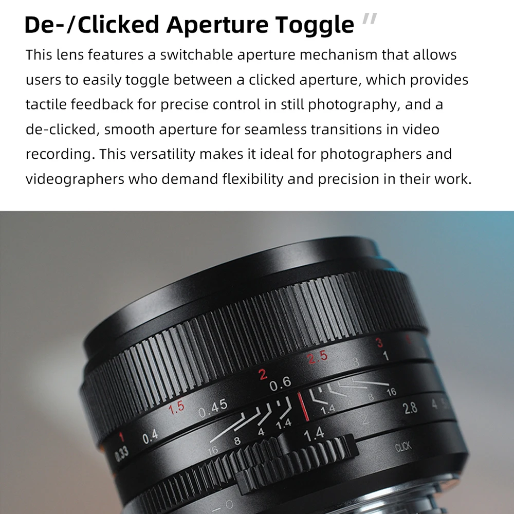 7artisans 35mm F1.4 III Full frame Manual focus prime lens for Nikon Z Z50 ZFC Leica SL Sigma FP Sony E alpha 7 Canon RF EOS-R