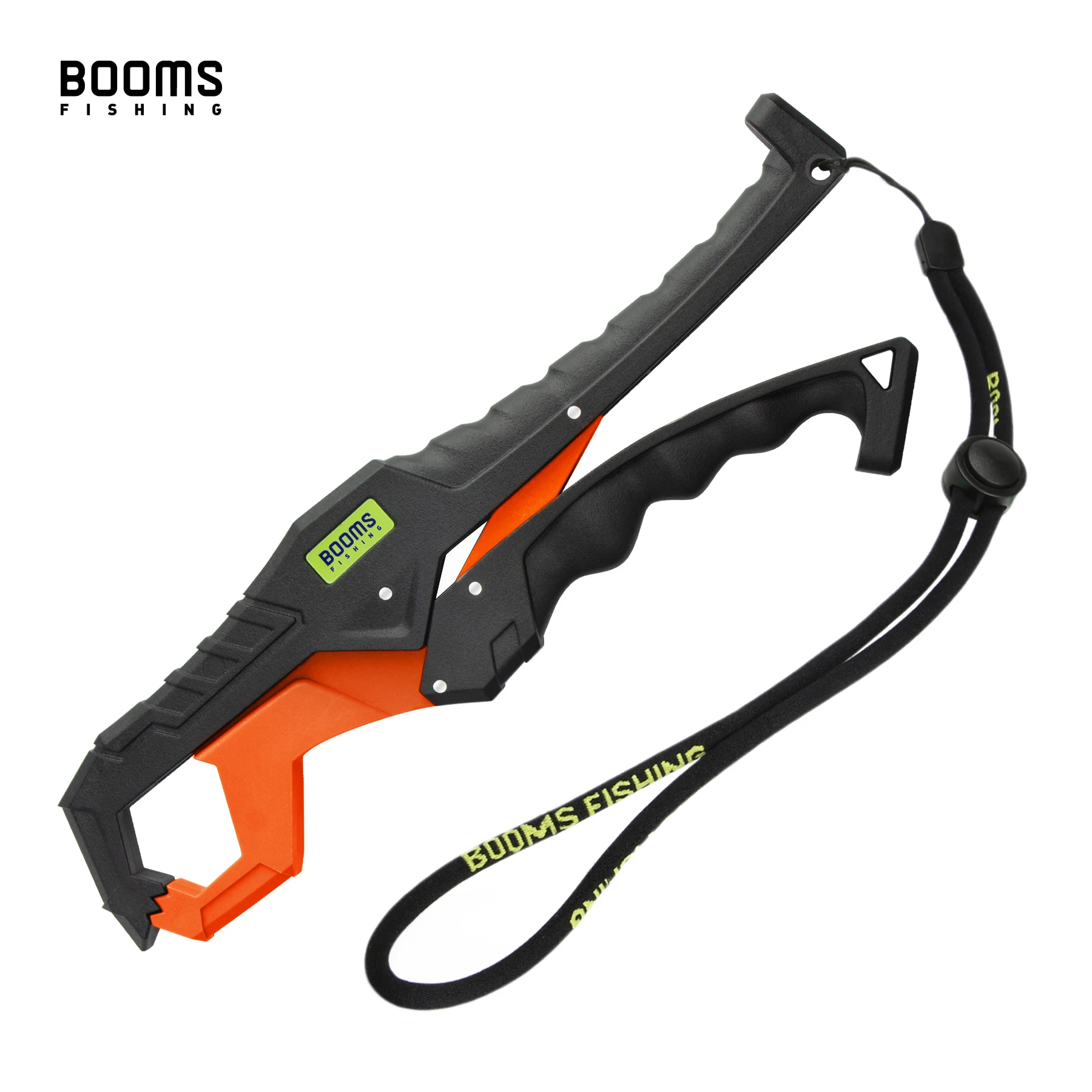 

Booms Fishing 24cm Fish Lip Gripper Saltwater with Lanyard Plastic Catfish Grippers Pliers Grips for Kayak Fishing Accessories