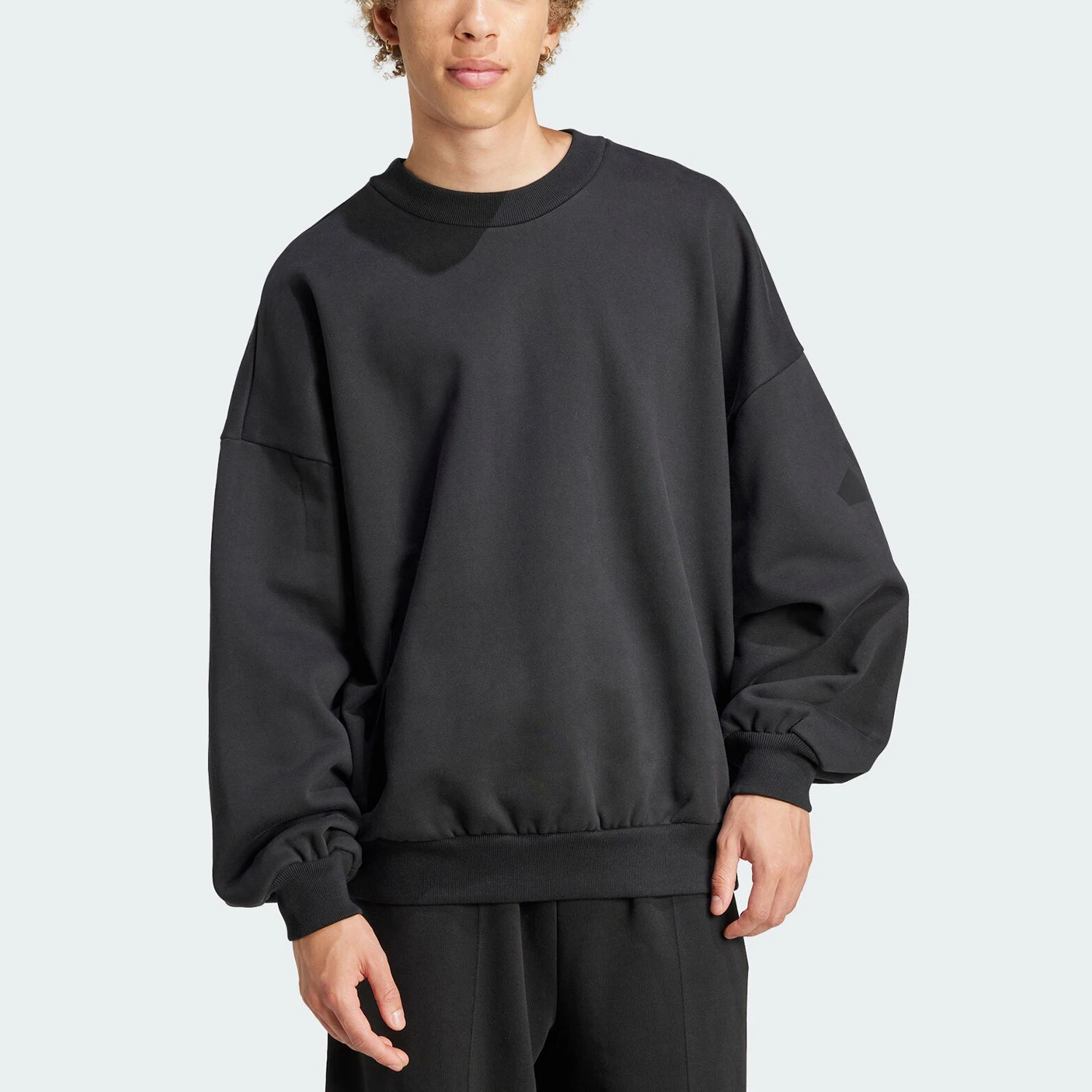 Adidas Official Authentic SWEATSHIRT Men's Fleece Loose Round Neck Hoodie JJ2269