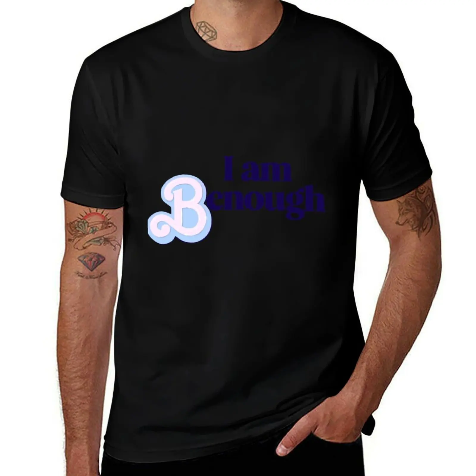 

I Am Benough— Blue T-Shirt t shirt man casual t shirts for man pack white T-Shirt