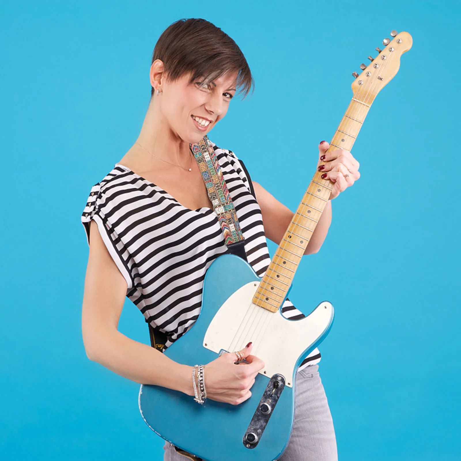 

Electric Guitar Accessories Strap Belt Instrument Rope Unique Adjustable Nylon Child
