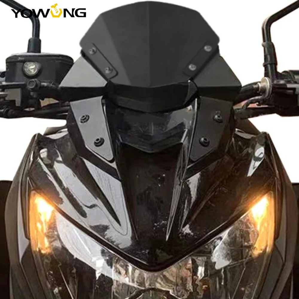 Motorcycle Accessories Aluminum Windshield For Kawasaki Z800 2014 2013 2015 2016 Windscreen Air Wind Deflector Guard Z 800