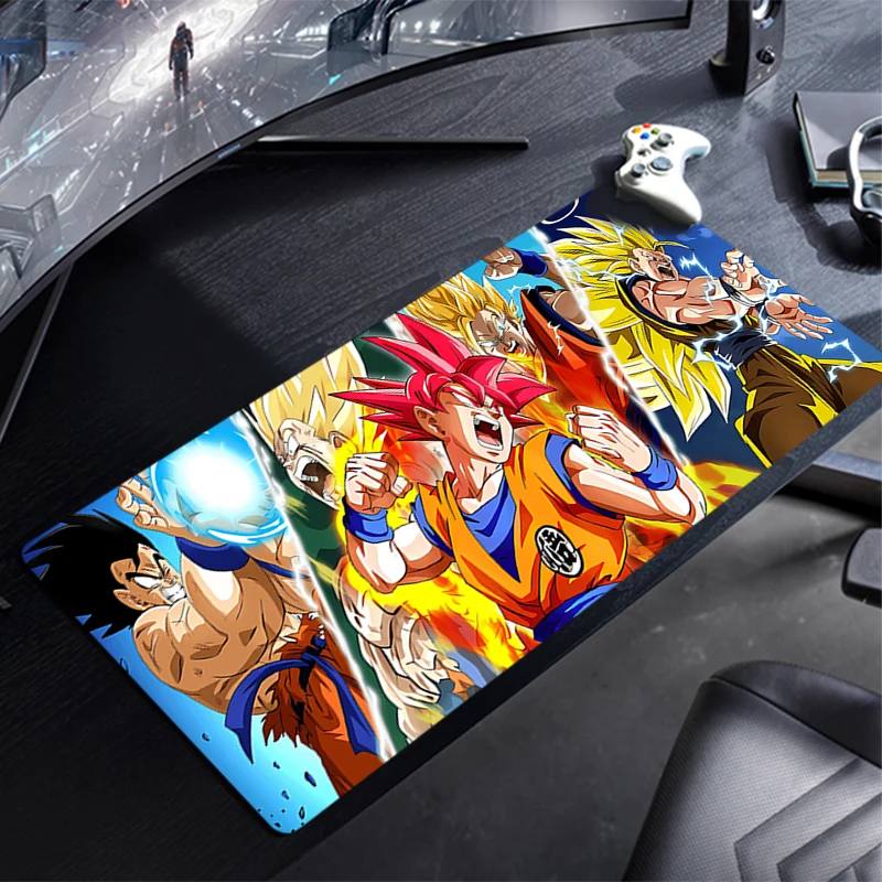 Tapis de souris Dragon Ball Anime Gaming, grand tapis de souris, tapis de clavier Gamer, tapis de bureau PC XXL, Tapis Souris