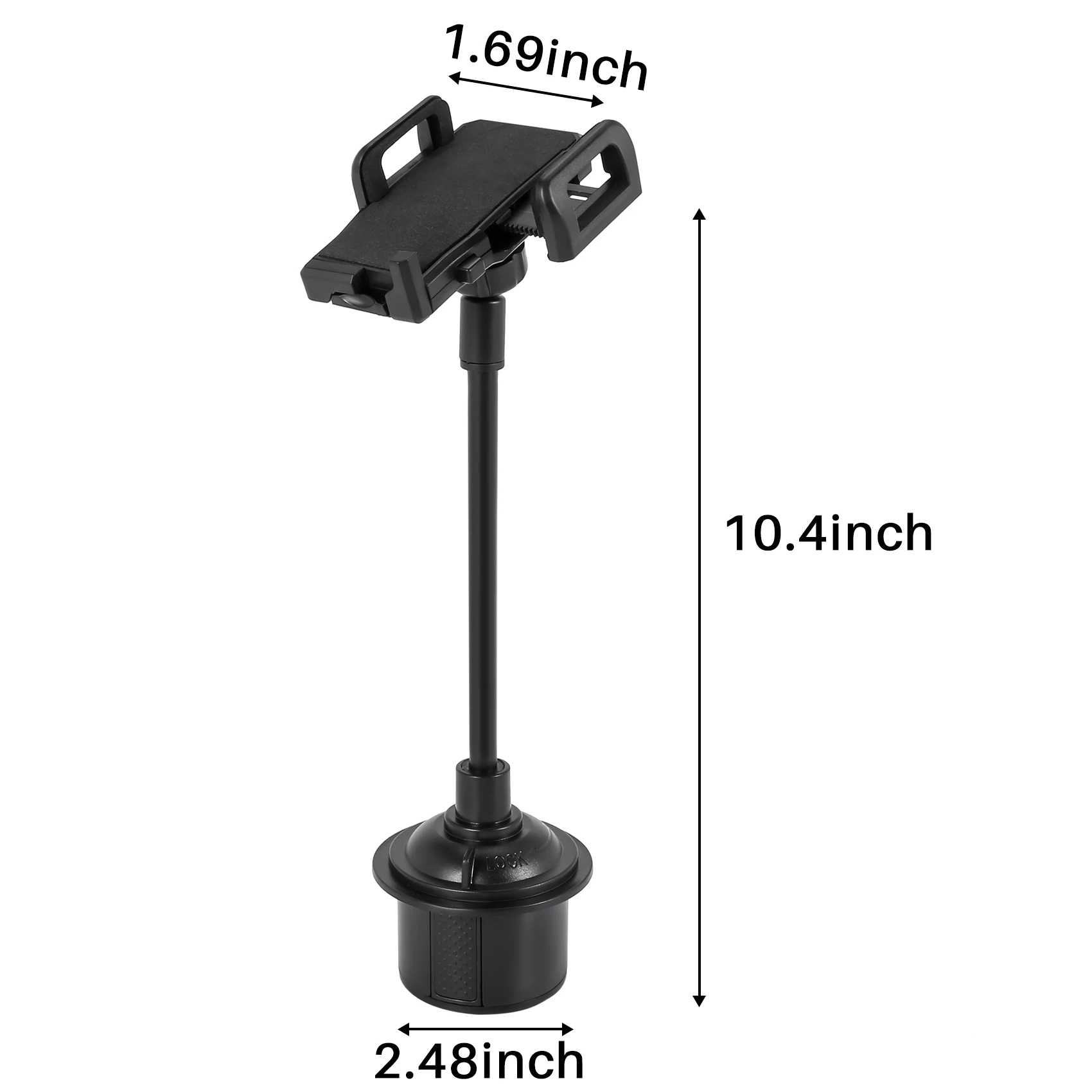 Universal Car Mount Adjustable Gooseneck Cup Holder Cradle For Cell Phone