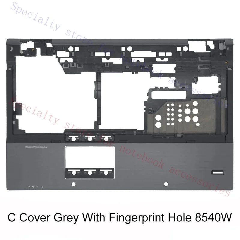 Laptop Back Cover 8540W  8540P , Palmrest, Upper and Lower Case, Silver/Gray