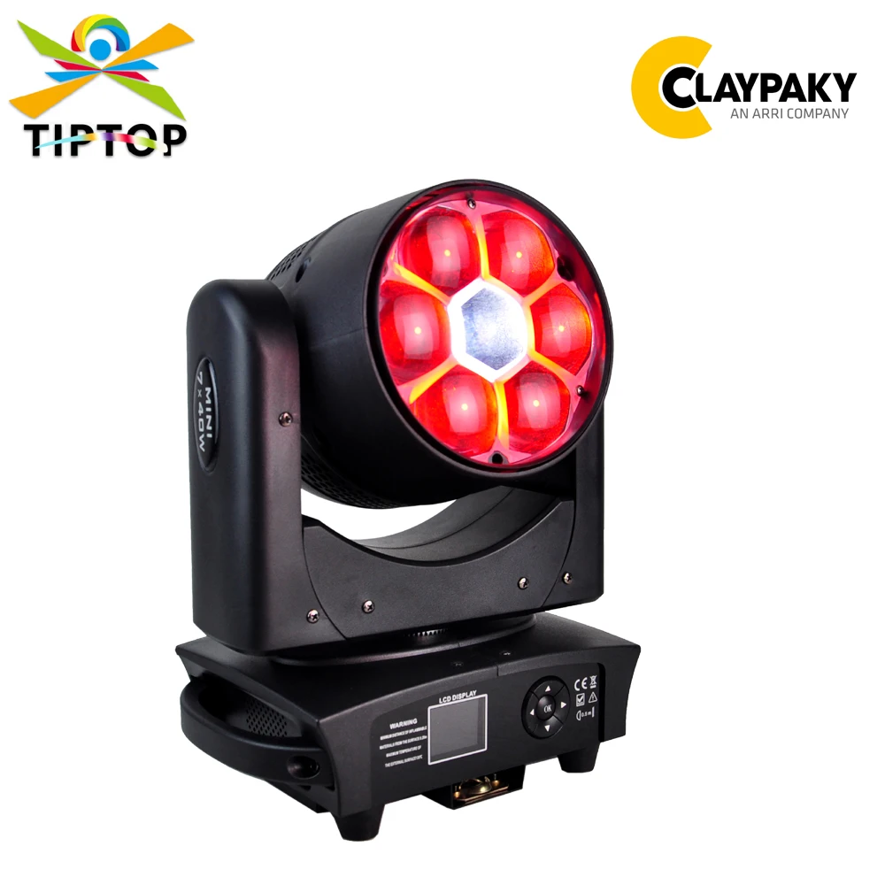 

TIPTOP New 7x40W High Power Led Moving Head Zoom Light RGBW 4IN1 Color Clay Packy MINI B Channels Artnet SACN Function TP-L741C