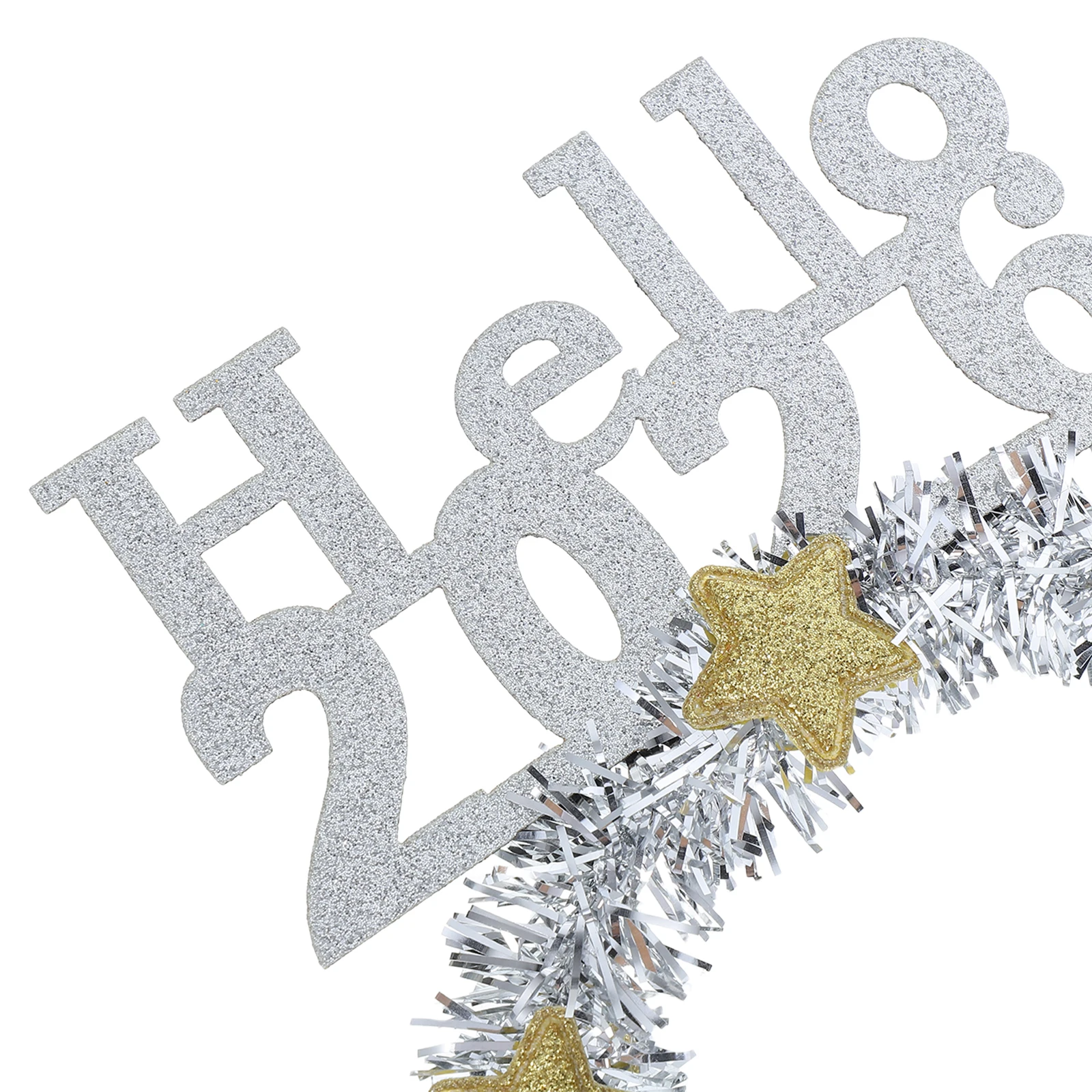 مرحبا 2026 السنة الجديدة أغطية الرأس بريق بهرج عقال حفلة صور الدعامة ناي اكسسوارات السنة الجديدة إكسسوارات الشعر #2