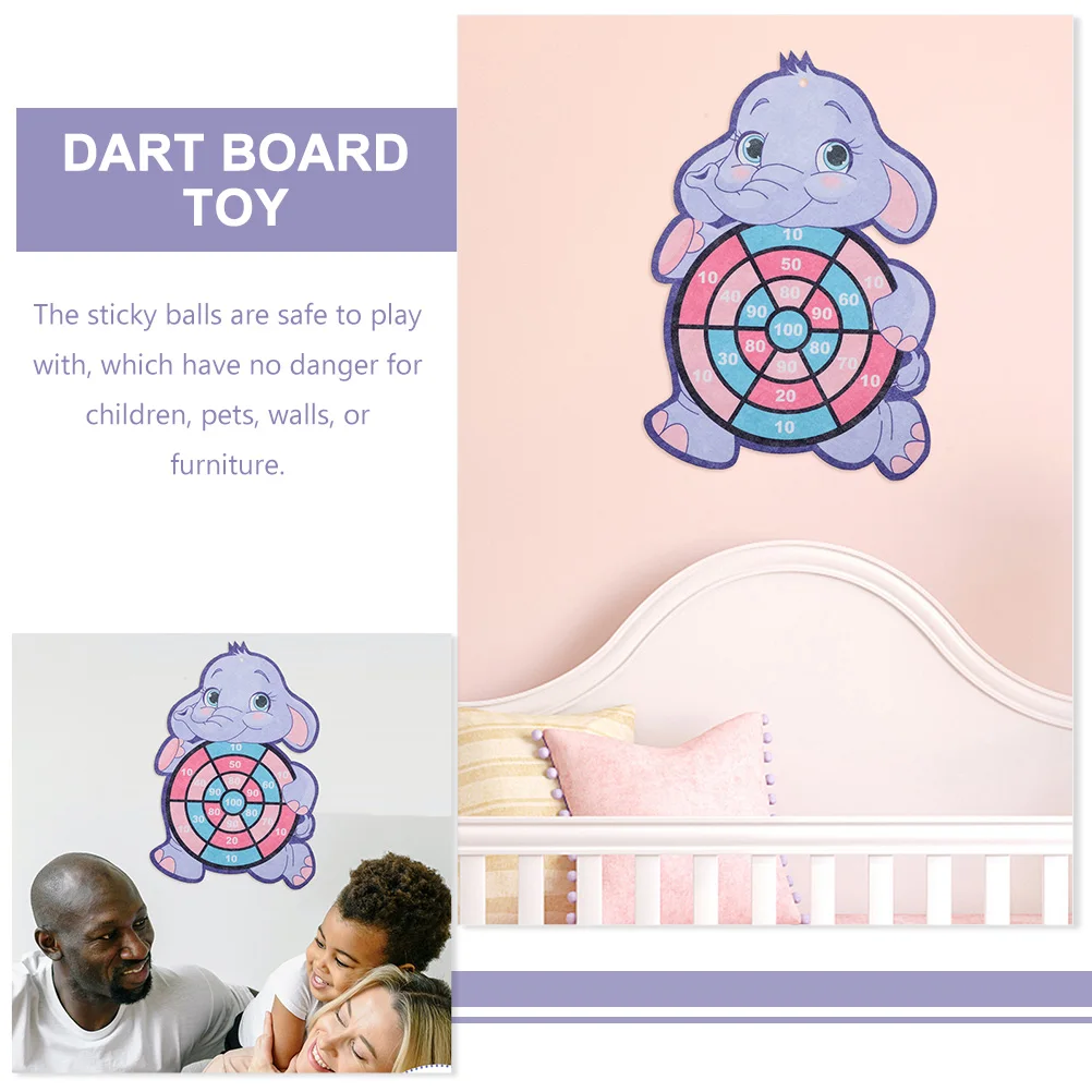 2 Sets Various Sticky Ball Dart Board Child Plastic Kids Indoor Sports Toys