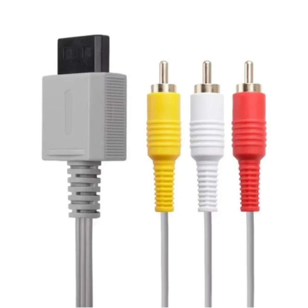 3 in 1 Audio Video AV Adapter Fast Charging Universal AV Cable for Wii Wii U Multifunctional 1.8m Audio Video TV Connector Cable