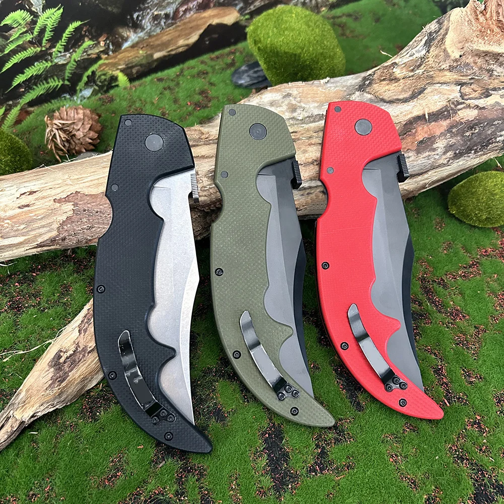 12.4'' Cold Folding Tactical Knife Outdoor Large Hunting Knives Professional Military Survival Self defense Knife Jackknife