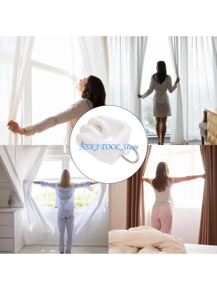 

L8RC Curtain Glides Curtain Track Runner for Simple Operation In Office Setting