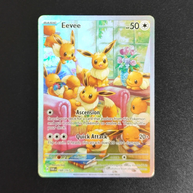 การ์ดสะสม DIY Proxy PTCG ภาษาอังกฤษ/ญี่ปุ่น อีวุย 188 SV06 Twilight Masquerade 078 Crimson Haze ของสะสม ของเล่นเด็ก ของขวัญ